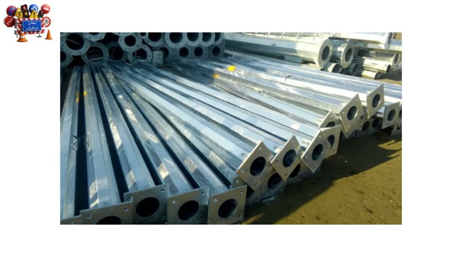 ارسال بار پایه های چراغ هشدار دهنده گالوانیزه به کشور عراق