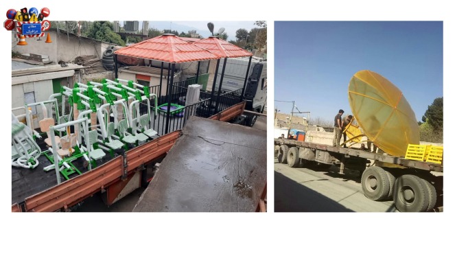 ارسال بار نجهیزات پارکی و زیباسازی شهری به استان فارس